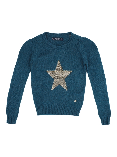 

Allen Solly Junior Girls Blue Self Design Sweater