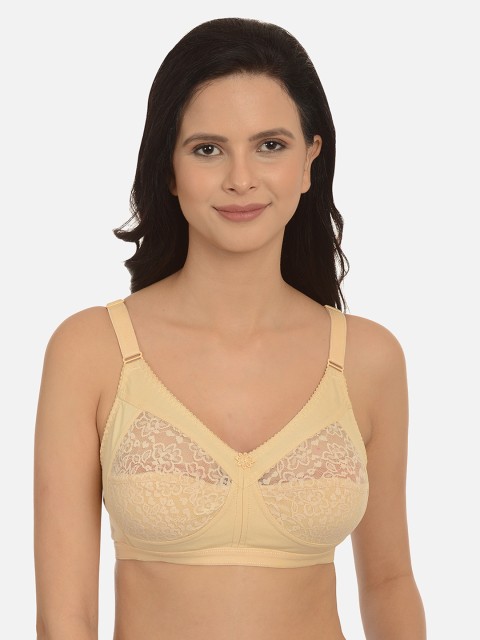 

mod & shy Beige Solid Non-Wired Non Padded Minimizer Bra MS69