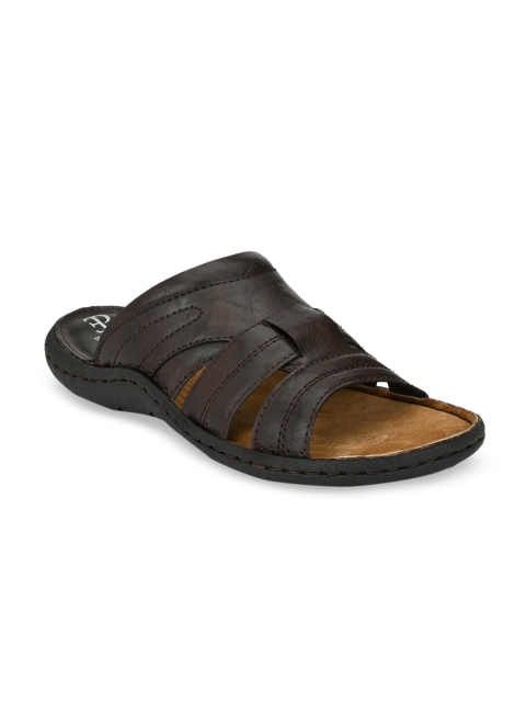 

El Paso Men Brown Solid Comfort Sandals