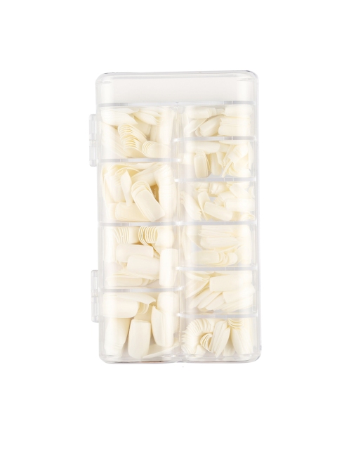 

Rozia Women Off White Full Cover Square False Nails