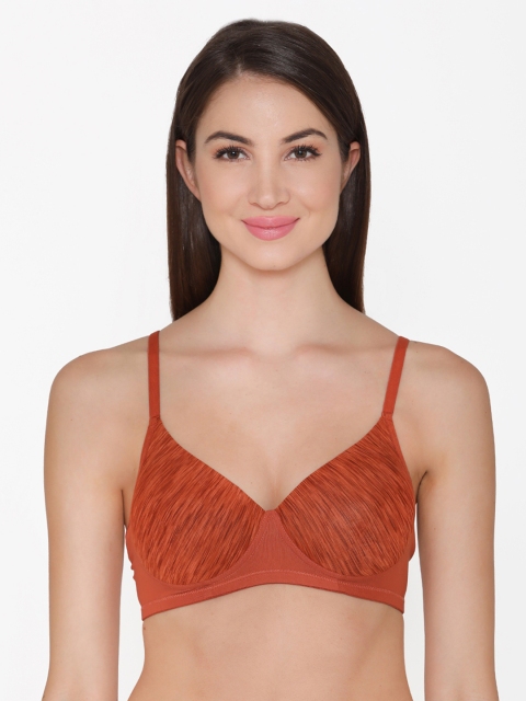 

Clovia Lightly Padded Non-Wired Full Cup T-Shirt Bra, Brown
