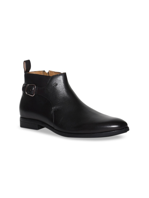

Arrow Men Black Solid Formal Leather Boots