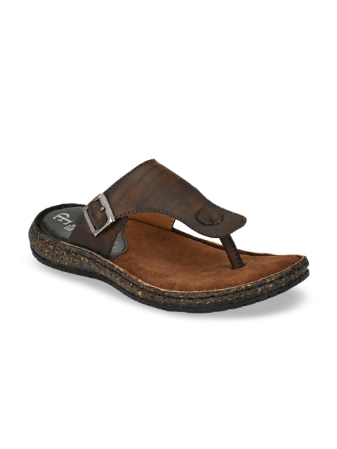 

El Paso Men Brown Solid Comfort Sandals