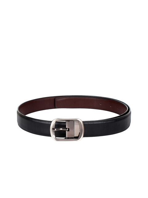 

amicraft Men Black & Black Textured Belt