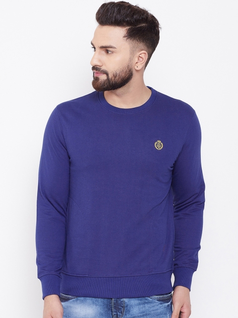 

Adobe Men Blue Solid Sweatshirt