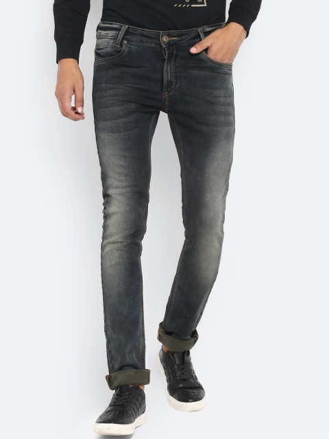 

Mufti Men Green Slim Fit Mid-Rise Clean Look Stretchable Jeans