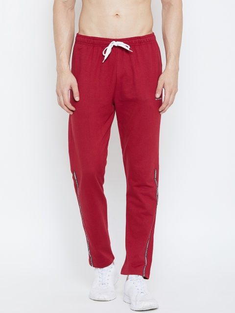 

Adobe Men Red Slim-Fit Solid Track Pants
