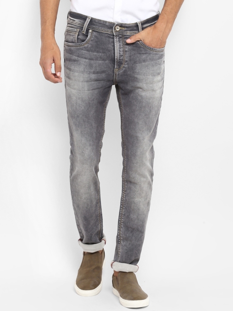 

Mufti Men Grey Regular Fit Mid-Rise Clean Look Stretchable Jeans
