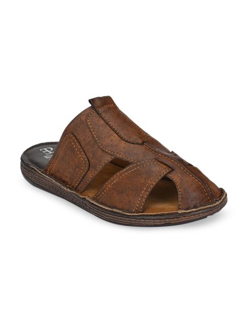 

El Paso Men Brown Solid Fisherman Sandals