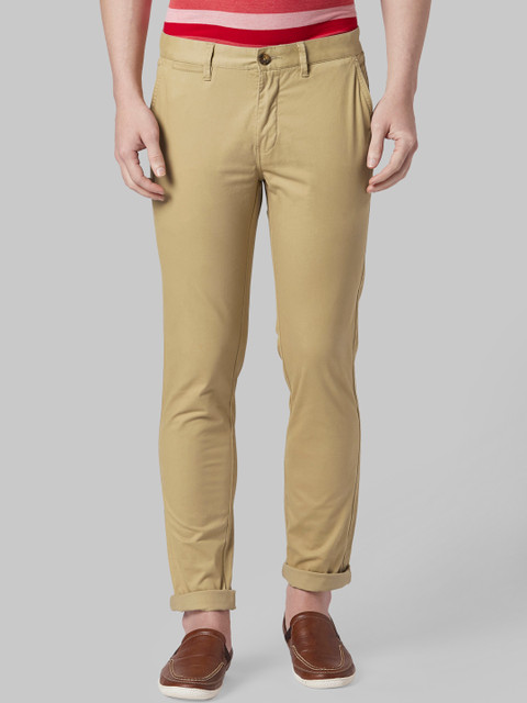 

Park Avenue Men Khaki Regular Fit Solid Regular Trousers