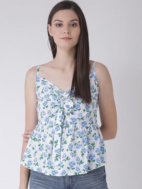 

Texco Women Blue Printed Top