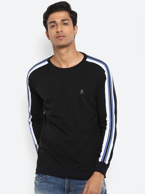 

Mufti Men Black Solid Round Neck T-shirt