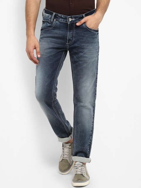

Mufti Men Blue Regular Fit Mid-Rise Clean Look Stretchable Jeans