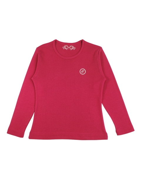 

FEMEA Girls Red Solid Knitted Top