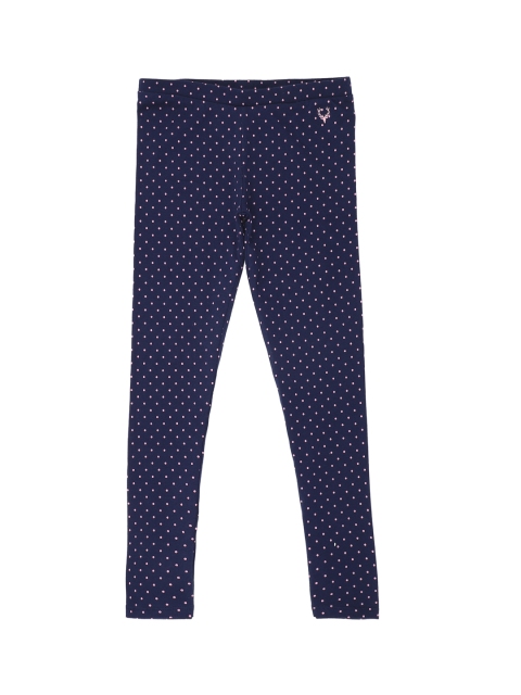 

Allen Solly Junior Girls Blue Printed Ankle Length Leggings