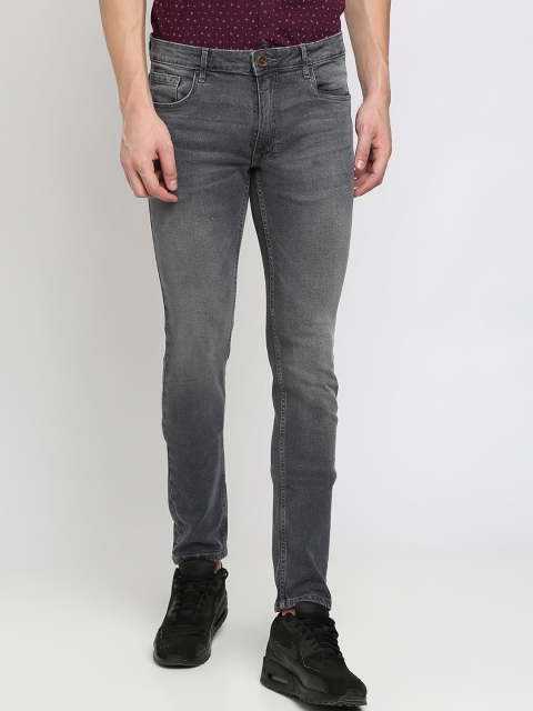 

Crocodile Men Grey Slim Fit Mid-Rise Clean Look Stretchable Jeans