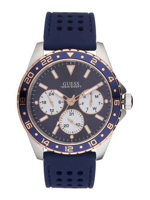 

GUESS Men Navy Blue Analogue Watch W1108G4
