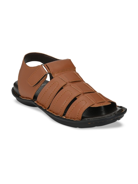 

El Paso Men Tan Brown Sandals