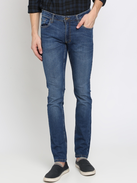 

Crocodile Men Blue Slim Fit Mid-Rise Clean Look Stretchable Jeans