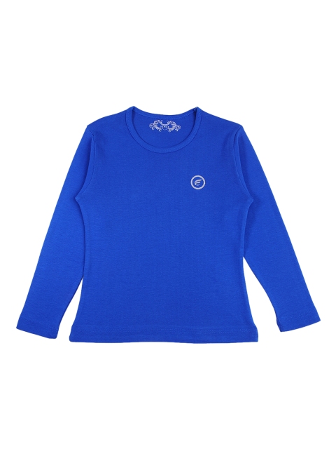 

FEMEA Girls Blue Solid Top