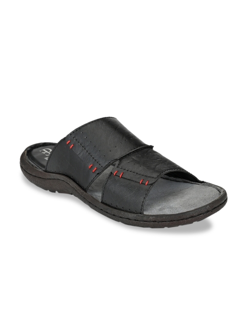 

El Paso Men's Black Artificial Leather Ultra Comfortable Slider Casual Sandals