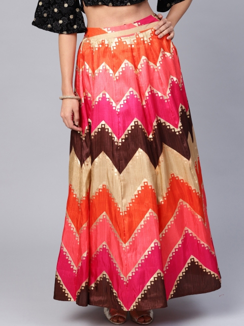 

Juniper Women Chevron Printed Maxi Skirts, Multi