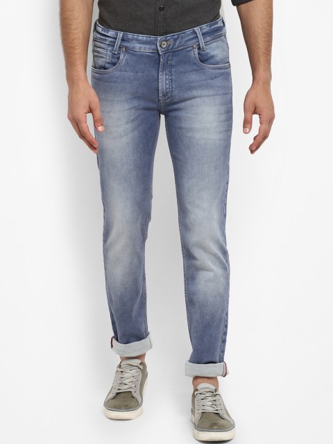 

Mufti Men Blue Regular Fit Mid-Rise Clean Look Stretchable Jeans