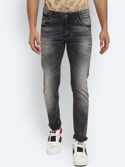 

Mufti Men Grey Regular Fit Mid-Rise Clean Look Stretchable Jeans