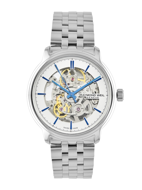 

Raymond Weil Men Silver-Toned Swiss Made Analogue Watch 2785-ST-65001