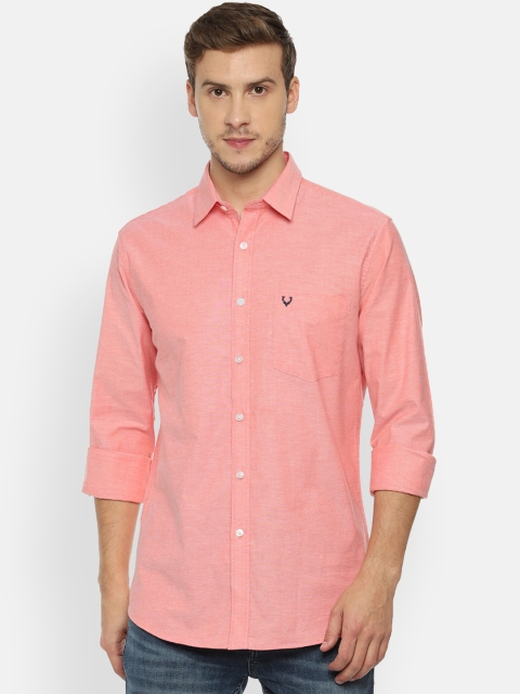 

Allen Solly Men Orange Slim Fit Solid Casual Shirt