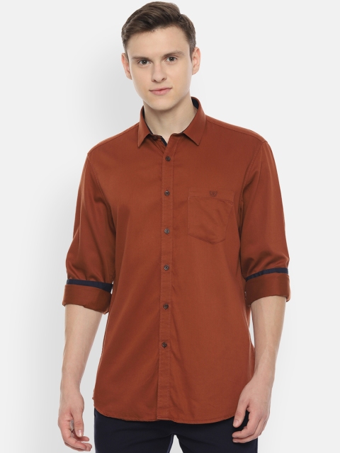 

Van Heusen Sport Men Brown Slim Fit Solid Casual Shirt