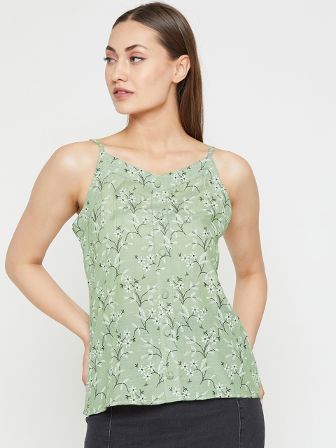 

Marie Claire Women Green Printed Top