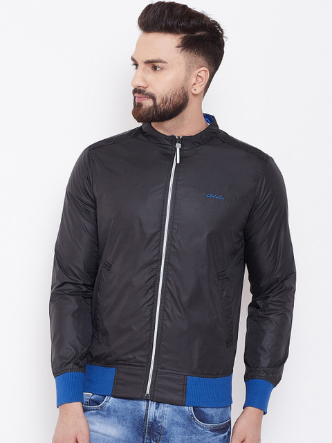 

Adobe Men Black Colourblocked Windcheater and Water Resistant Jacket