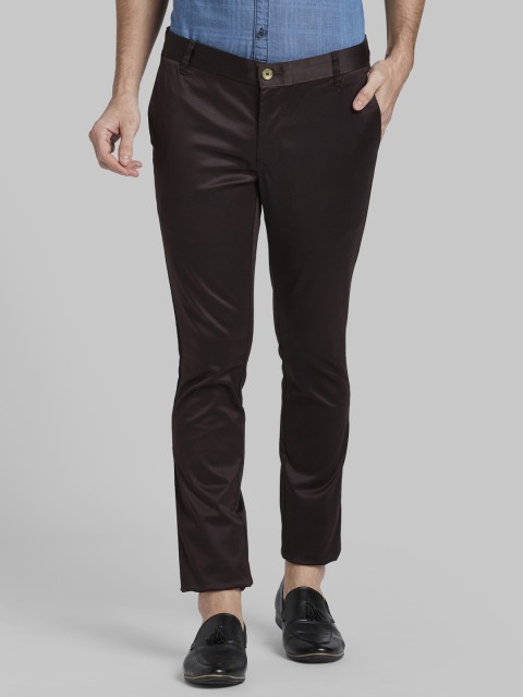 

Parx Men Brown Regular Fit Solid Regular Trousers