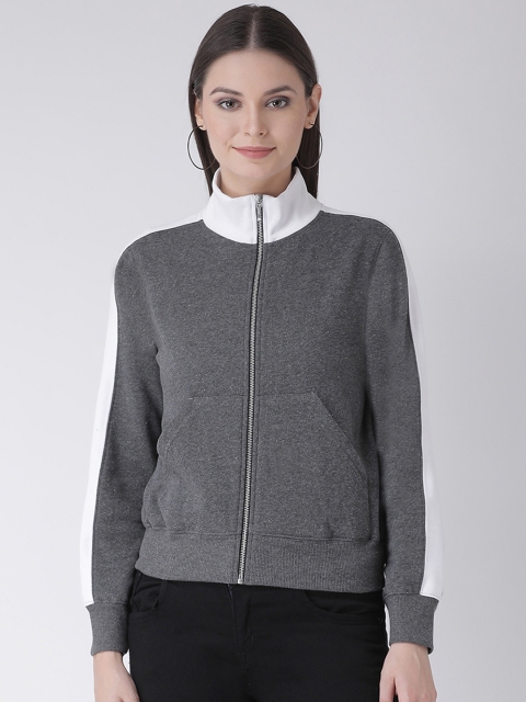 

Texco Women Charcoal Solid Jacket