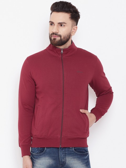 

Adobe Men Maroon Solid Sweatshirt