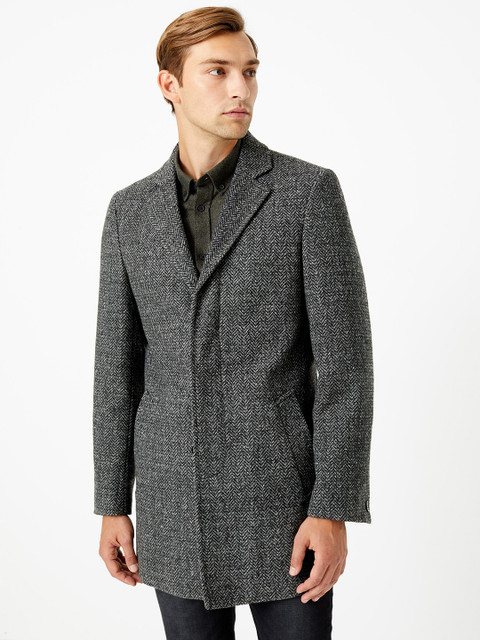 

Marks & Spencer Men Grey Longline Tailored Jacket