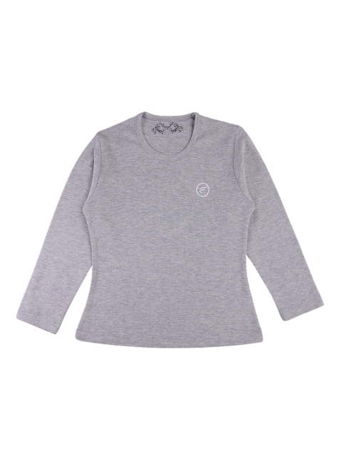 

FEMEA Girls Grey Solid Top