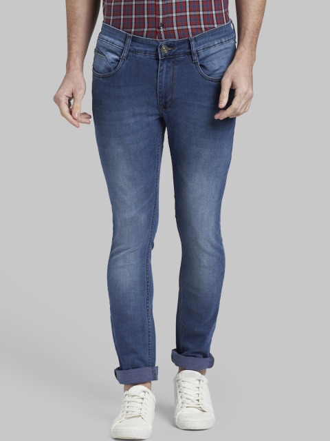 

Parx Men Blue Skinny Fit Mid-Rise Clean Look Jeans