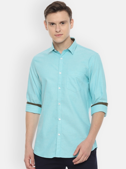 

Van Heusen Sport Men Blue Slim Fit Solid Casual Shirt