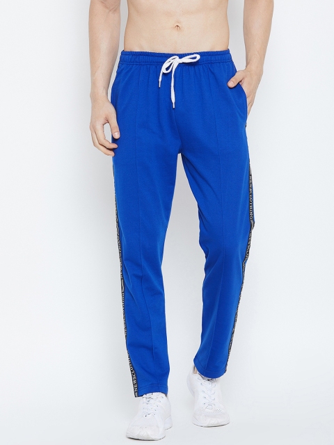 

Adobe Men Blue Slim-Fit Solid Track Pants