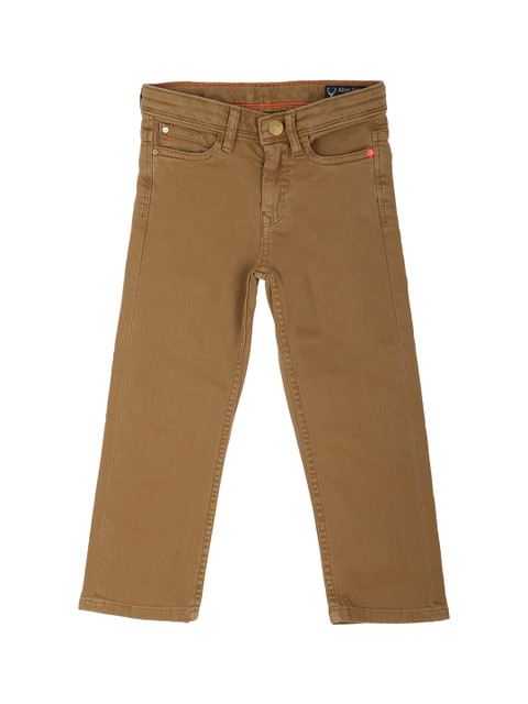 

Allen Solly Junior Boys Khaki Brown Regular Fit Mid-Rise Clean Look Stretchable Jeans