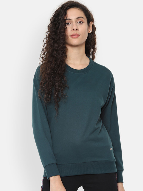 

Van Heusen Woman Green Solid Top