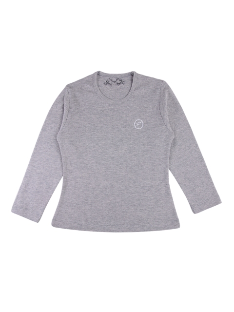 

FEMEA Girls Grey Solid Top