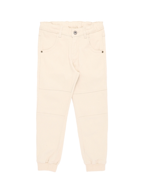 

Pantaloons Junior Boys Beige Regular Fit Solid Joggers