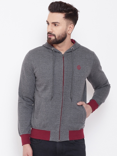 

Adobe Men Charcoal Colourblocked Sweatshirt