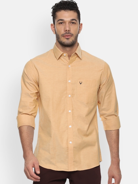 

Allen Solly Men Yellow Slim Fit Solid Casual Shirt
