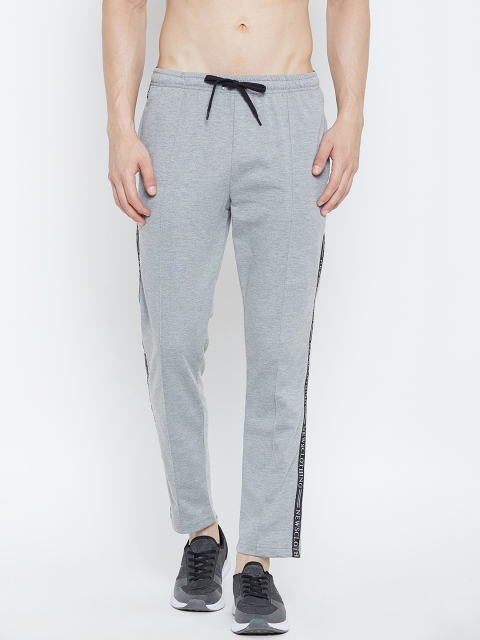 

Adobe Men Grey Melange Slim-Fit Solid Track Pants