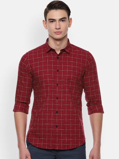 

Allen Solly Sport Men Maroon Slim Fit Checked Casual Shirt