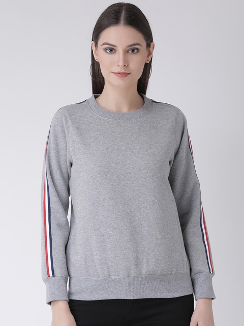 

Texco Women Grey Solid Sweatshirt